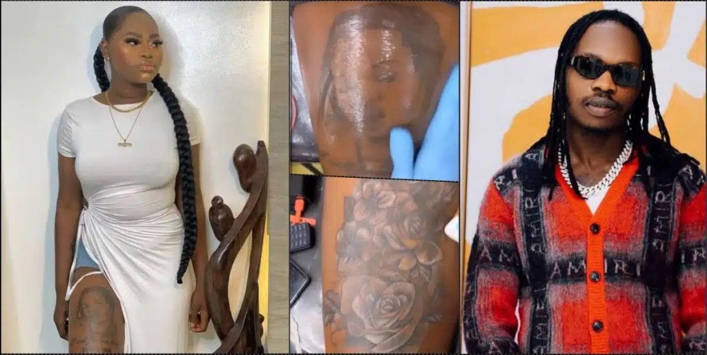 Mandy Kiss Removes Naira Marley's Tattoo From Her Thigh, Urges People To Enjoy Their Lives [Video]