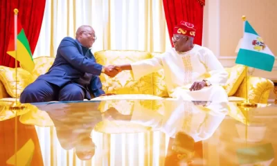 Bola Tinubu Receives Guinea Bissau’s President, Sissoco Embaló in Lagos [Photos]
