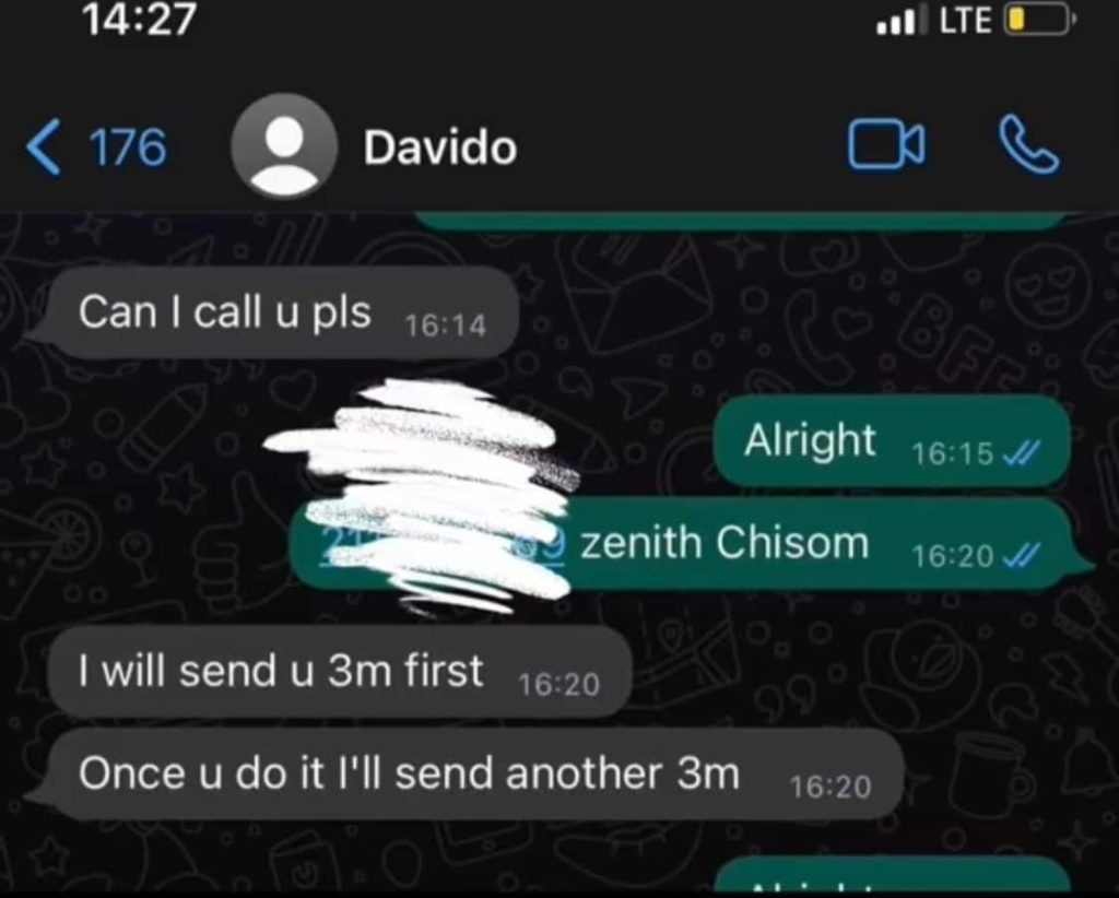 Another Lady, Chisom Claims Davido Impregnated Her, Forced Her To Do Abortion [Video]