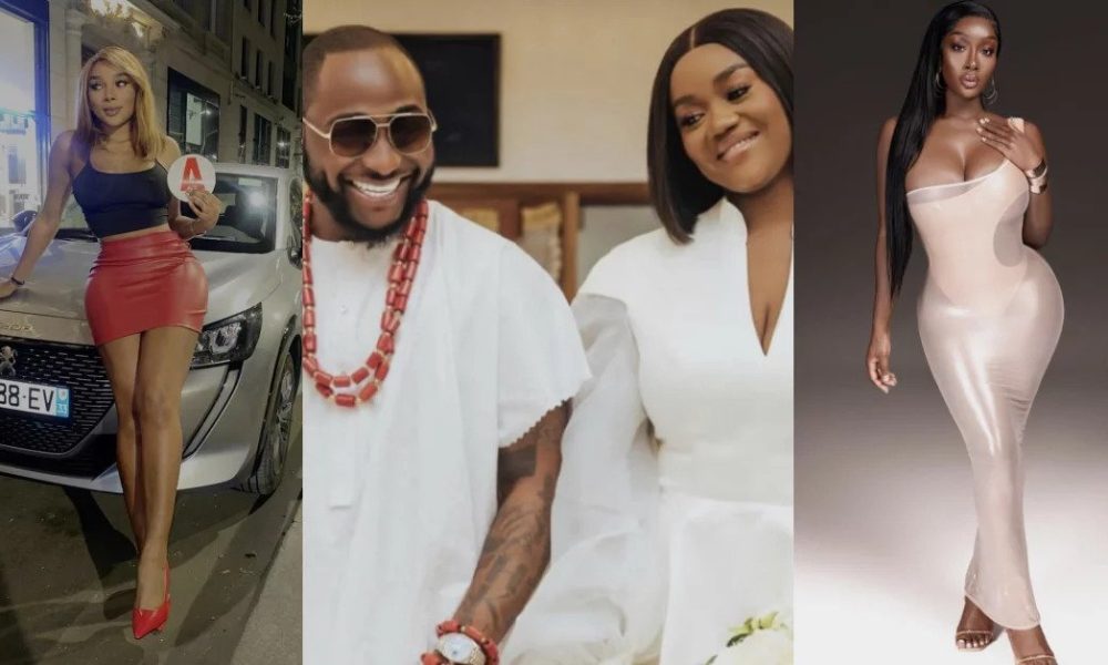 “You Are Fake” – Davido's Baby Mamas, Ivanna Bay And Anita Brown Fights Over Chioma