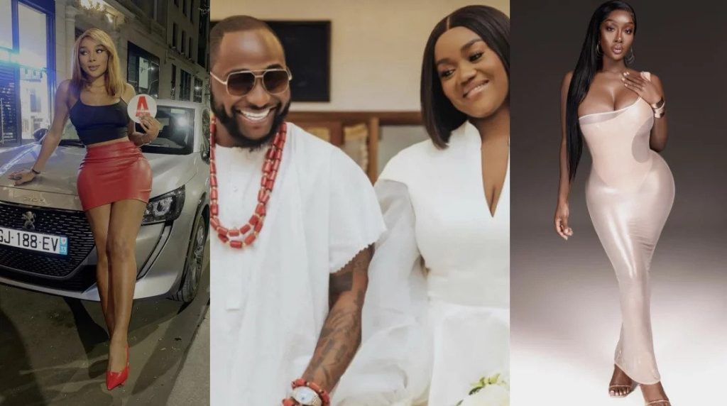 “You Are Fake” – Davido's Baby Mamas, Ivanna Bay And Anita Brown Fights Over Chioma