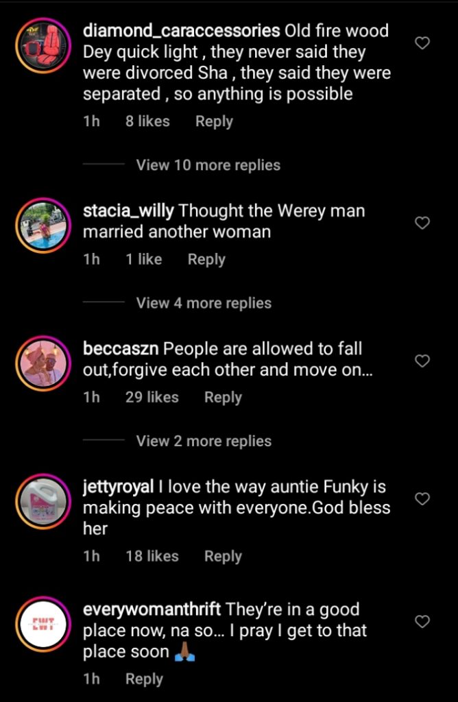 Nigerians Reacts As Funke Akindele And Her Ex-Husband, JJC Skillz Reconciles