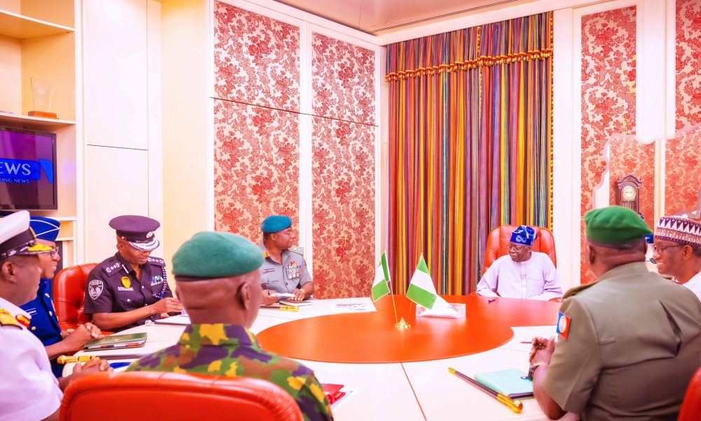 Tinubu Holds First Meeting With NSA, Service Chiefs In Abuja 4