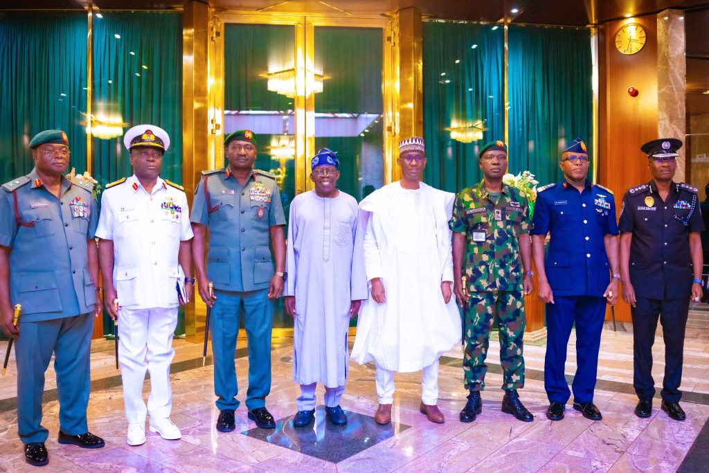 Tinubu Holds First Meeting With NSA, Service Chiefs In Abuja 2