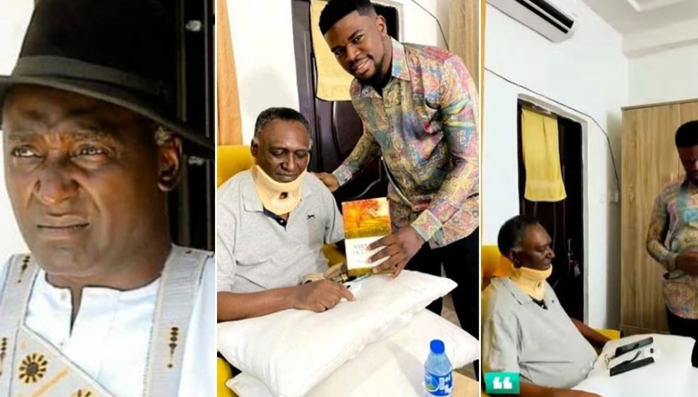 Prophet Samuel Visits Ailing Actor, Clem Ohameze, Gifts Him N500k, Bible, Anointing Oil