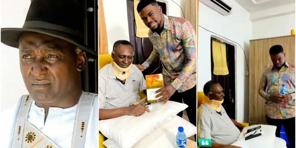 Prophet Samuel Visits Ailing Actor, Clem Ohameze, Gifts Him N500k, Bible, Anointing Oil