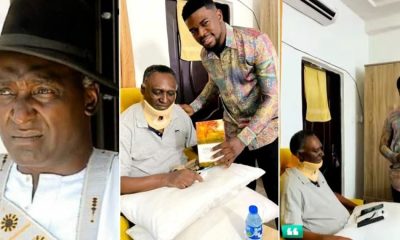 Prophet Samuel Visits Ailing Actor, Clem Ohameze, Gifts Him N500k, Bible, Anointing Oil