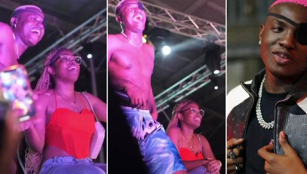 “Fvck You” – Netizens Reacts As Ruger Asks A Lady To Curse Her Boyfriend During Concert [Video]