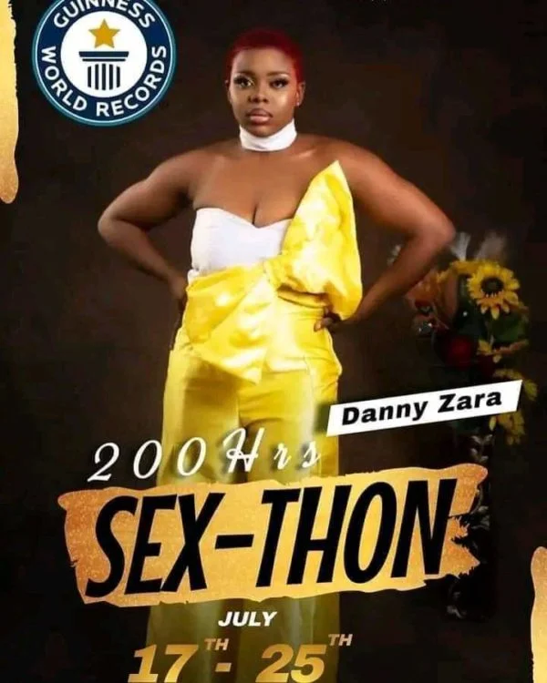 Cameroonian Lady, Danny Zara Announces 200-Hour Sεx Marathon To Break Guinness World Record