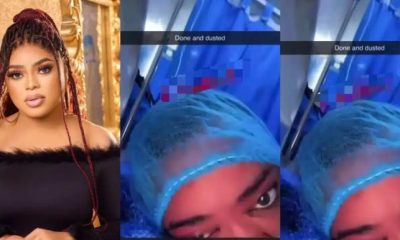 “Done And Dusted” – Bobrisky Successfully Undergoes Another BBL Surgery [Video]