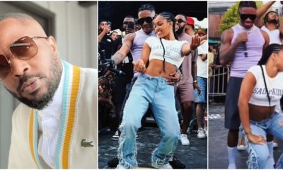 "Which Kind Wahala Be This" - Tunde Ednut Reacts As Beautiful Lady Rocks Oxlade On Stage [Video]