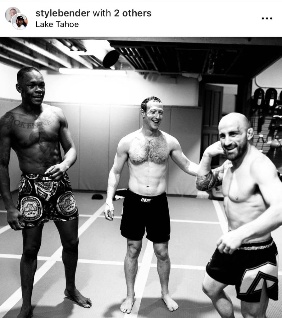 Mark Zuckerberg Trains With UFC Champions, Adesanya, Volkanovski Ahead Of His Fight With Elon Musk
