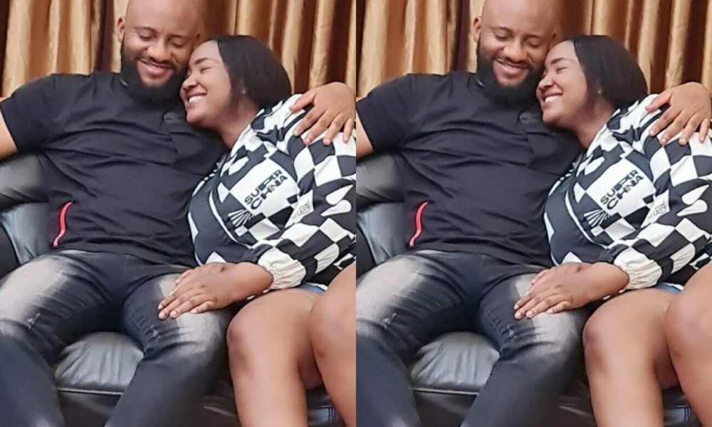 "Thank You Lord For Peace'' - Yul Edochie Says As He Shares Loved-Up Photo With Judy Austin