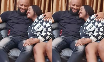 "Thank You Lord For Peace'' - Yul Edochie Says As He Shares Loved-Up Photo With Judy Austin