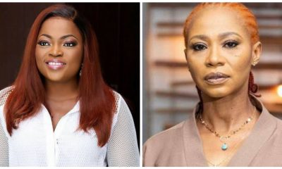 Funke Akindele Caught On Camera Begging Nse Ikpe Etim Not To Expose Her [Video]