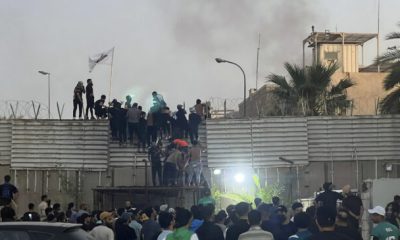 Swedish Embassy In Iraq Set Ablaze By Angry Protesters Over Quran Burning