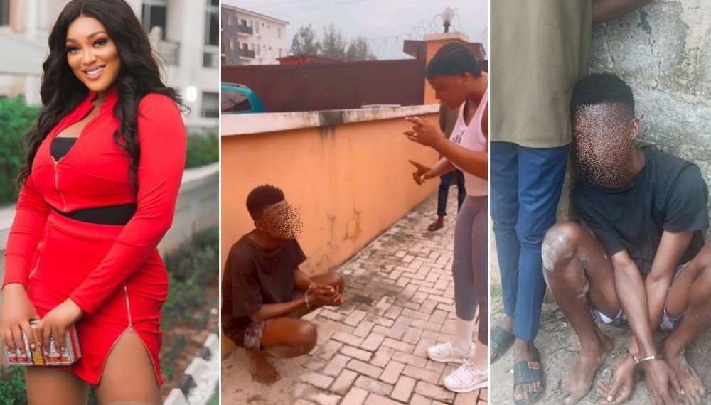 Peggy Ovire Arrests Man Who Stole Gas Cylinder, Generator Parts On Movie Set [Video]