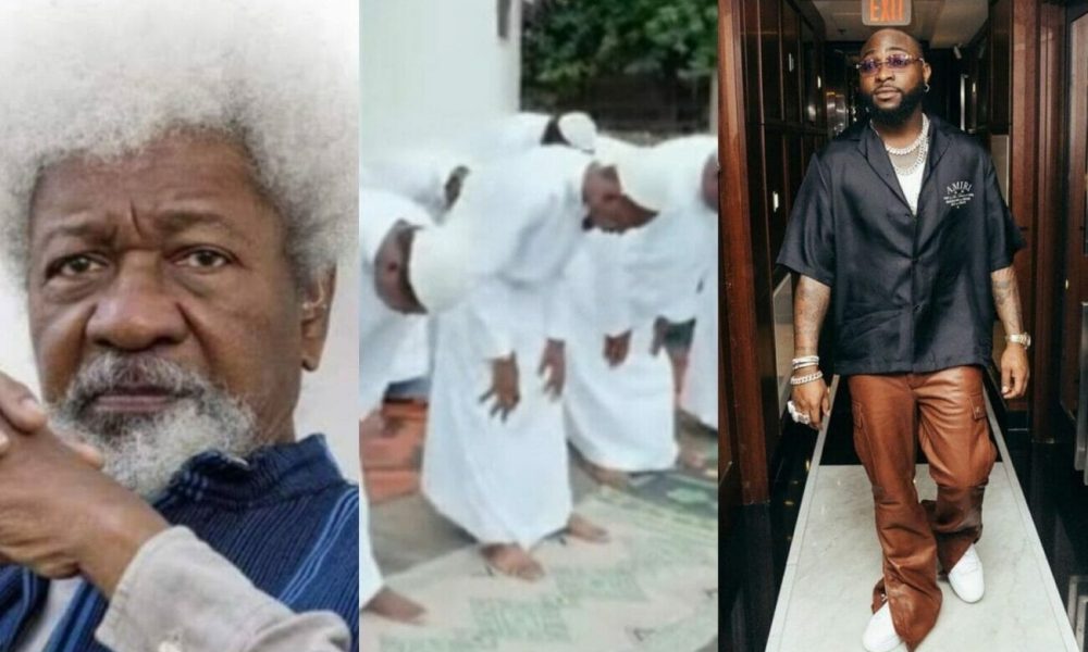 "He Doesn't Need To Apologize" - Wole Soyinka Defends Davido Amid Muslim Backlash
