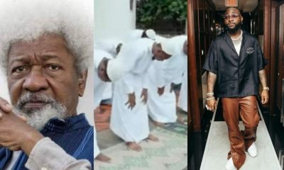 "He Doesn't Need To Apologize" - Wole Soyinka Defends Davido Amid Muslim Backlash