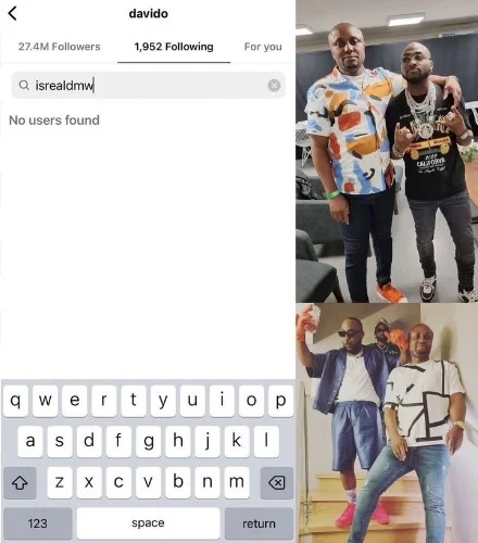 Davido Unfollows Isreal DMW After He Apologized To Muslims On His Behalf