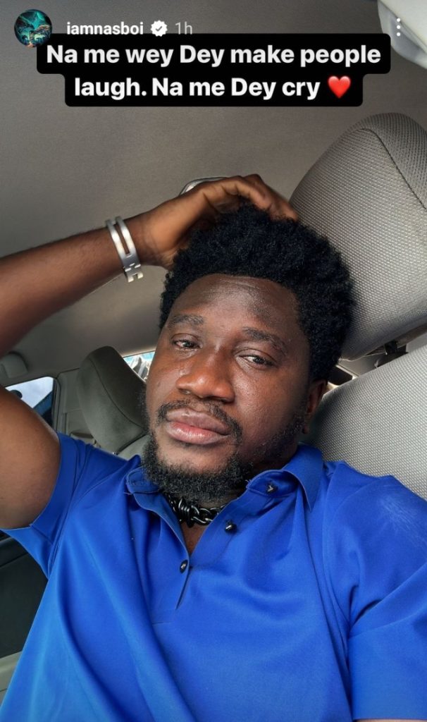 Comedian Nasboi Breaks Down In Tears As He Loses His 20-Year-Old Brother