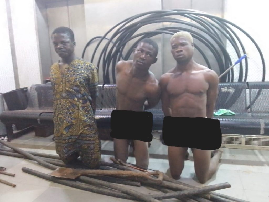 Robber Released From Jail After 28 Days Among Cable Thieves Arrested At Lagos Airport 1