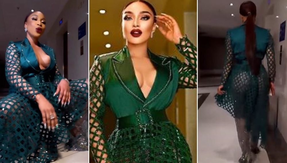 "Miss Radical, You’ve Gone Back To The World” – Netizen Slams Tonto Dikeh Over Her Outfit