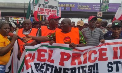 NLC Begins Protest In Lagos Over Removal Of Fuel Subsidy, Petrol Price Hike [Video]