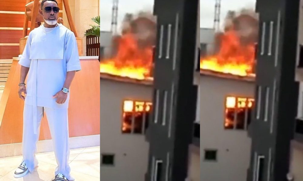 Comedian AY Makun Reacts As Fire Razes His House In Lagos [Video]
