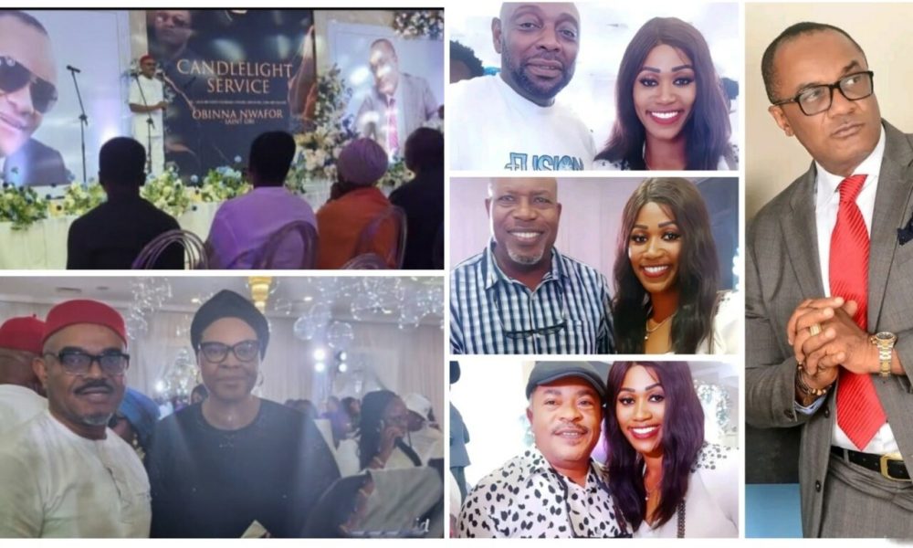 Nollywood Stars Attend Late Saint Obi's Candlelight Service [Photos/Video]