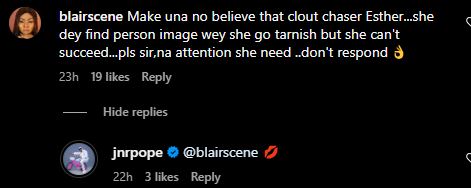 Junior Pope Finally Addresses Claims Of Sleeping With Colleague, Esther Nwachukwu 1