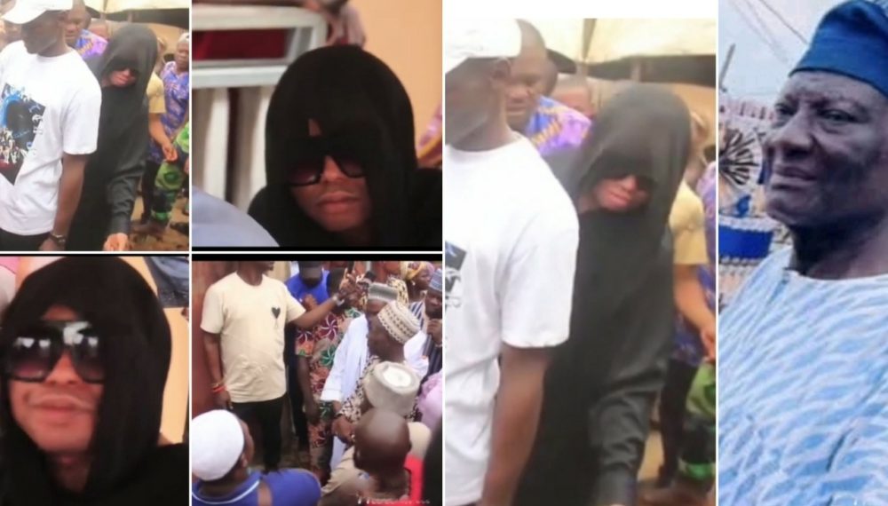 Bobrisky Buries His Late Father, Kunle Okuneye In Ogun [Video]