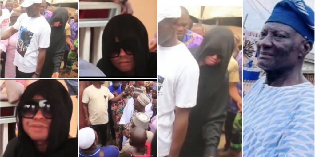 Bobrisky Buries His Late Father, Kunle Okuneye In Ogun [Video]