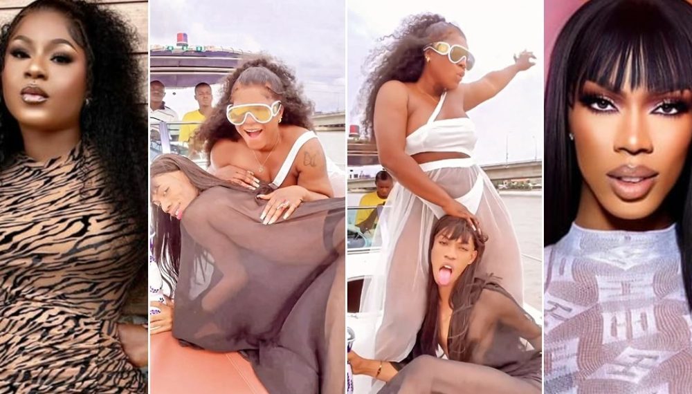 “She Has Forgotten He's A Man” – Reactions As Destiny Etiko And James Brown Parties Hard On Yacht [Video]