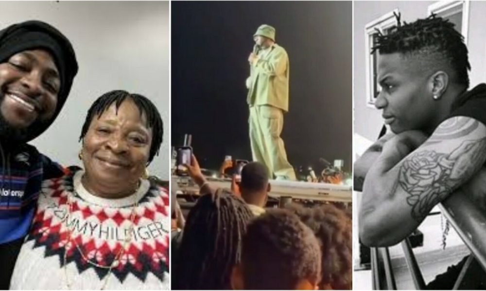 Davido Pauses His Performance, Pays Tribute To Wizkid’s Mum At US Concert [Video]