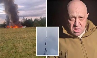 Watch The Moment Plane Carrying Wagner Boss, Yevgeny Prigozhin Crashed In Russia [Video]