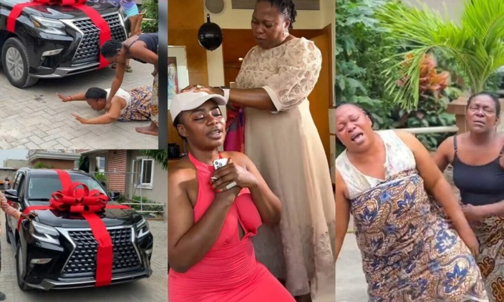 Ashmusy's Mother Breaks Down In Tears As She Surprises Her With Dream Car [Video]