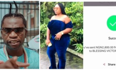 “Return My N2,800 With Interest” - Speed Darlington Tells Woman Who Refused To Visit Him After Receiving Transport Fare
