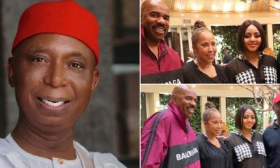 Ned Nwoko Reacts To Steve Harvey's Alleged Divorce With Wife, Marjorie Elaine