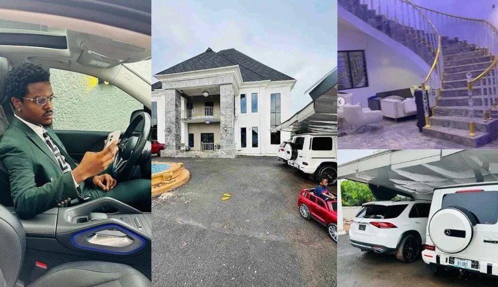 Tech Guru, BLord Show Off His New Palatial Mansion In Anambra [Photos/Video]