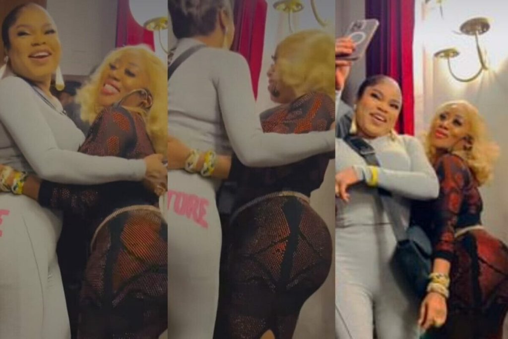 Moyo Lawal Links Up With Bobrisky, Defends Him As He Flaunts His New Backside [Video]