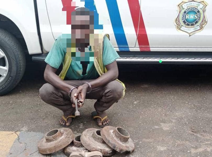 Police Arrests 21-Year-Old Man While Removing Brain Ducts From Third Mainland Bridge
