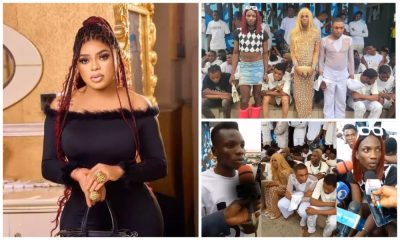 "Well Deserved" - Bobrisky Slams Crossdressers, Gays Arrested At Same-Sex Wedding In Delta