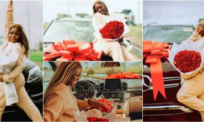 “Happiness Want To Kill Me” – Caramel Plugg Say As She Acquires New Mercedes Benz [Photos]