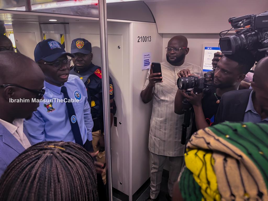 Governor Sanwo-Olu Joins Passengers For Inaugural Ride Of Lagos Blue Rail [Photos] 4