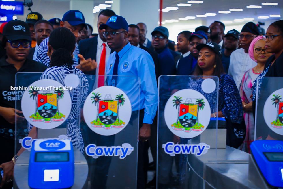 Governor Sanwo-Olu Joins Passengers For Inaugural Ride Of Lagos Blue Rail [Photos]