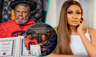 "A Man Of Honour And Dignity" - May Edochie Celebrates Pete Edochie As Be Bags 2 Doctorates