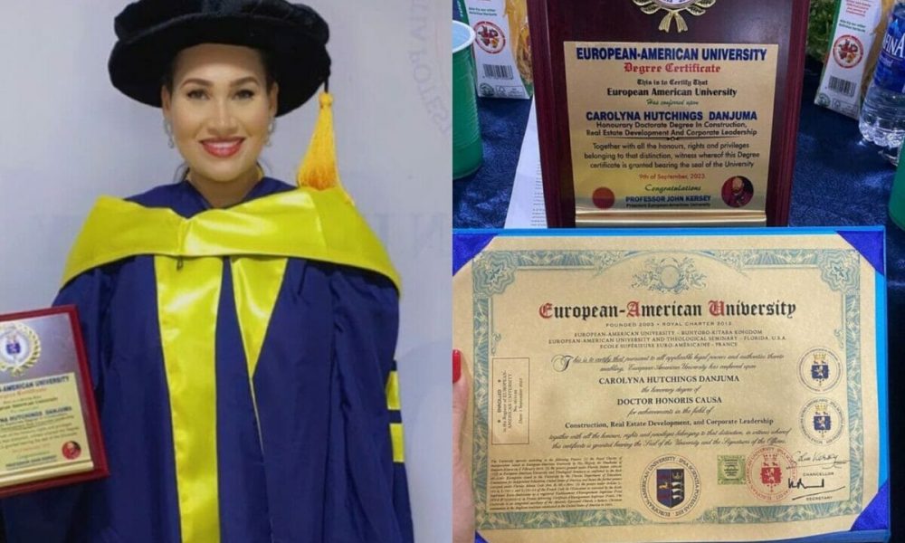 “Beauty Without Brains Is An Empty Vessel” - Caroline Danjuma Bags Doctorate Degree