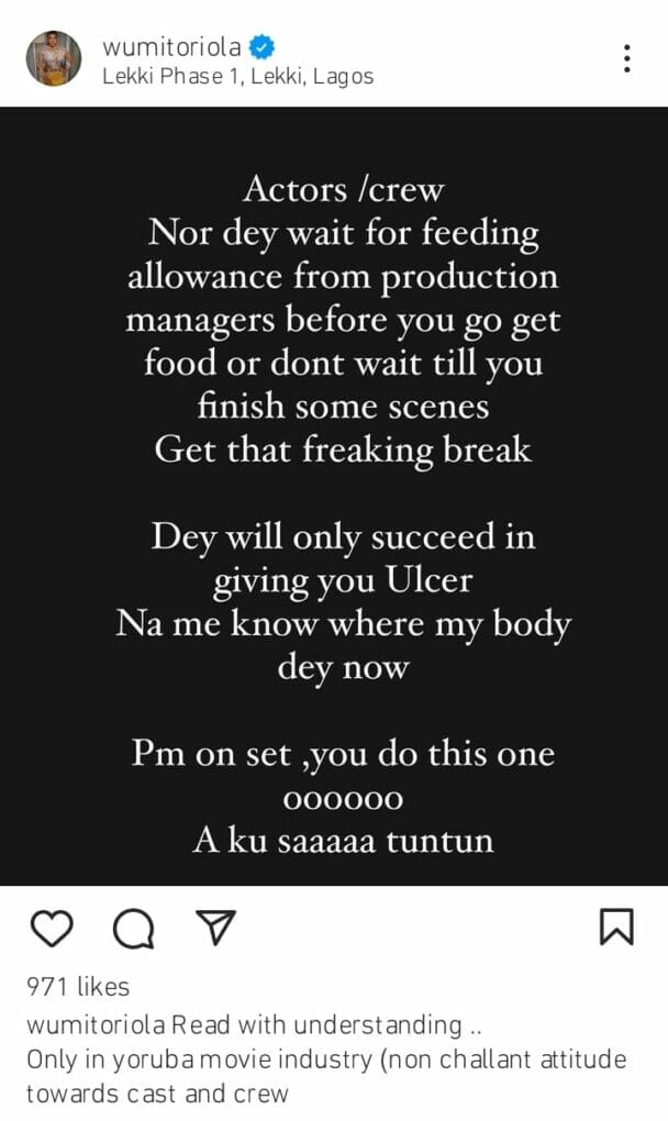 “It’s Only In Yoruba Movie Industry You Find Nonchalant Attitude Towards Cast And Crew” - Wumi Toriola