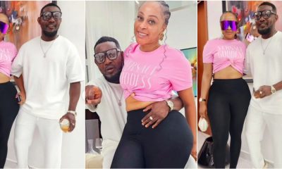 AY Makun Reacts As Fan Accuses His Wife, Mabel Of Enhancing Her Backside
